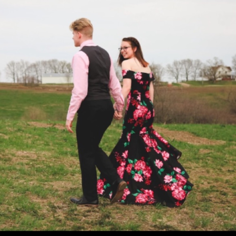 B Darlin Floral Prom Dress